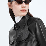 Angle Cat Eye Sunglasses in Black