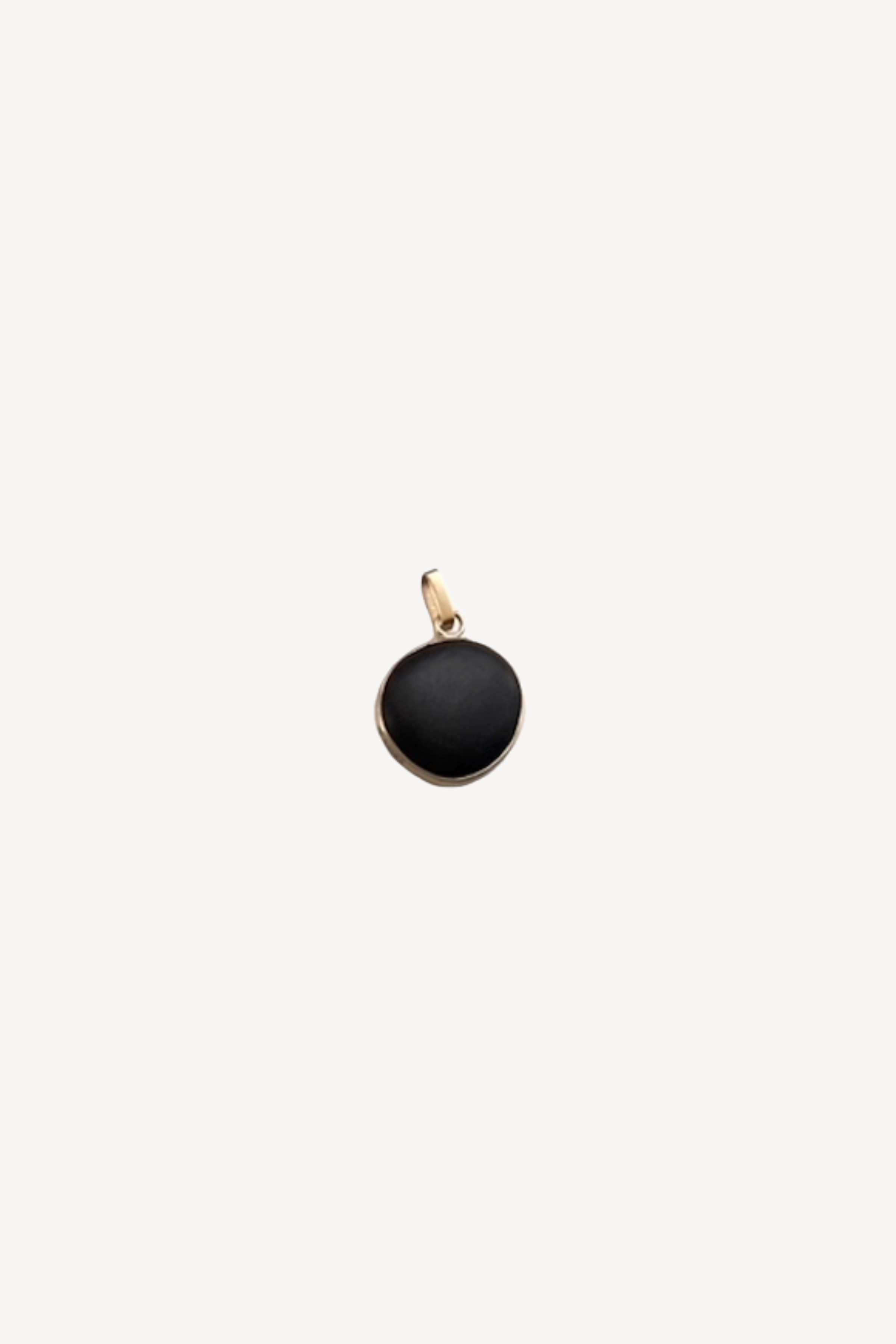 Black Moon Stone Pendant