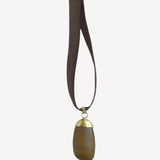 Caramel Drop Stone Necklace