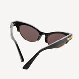 Angle Cat Eye Sunglasses in Black