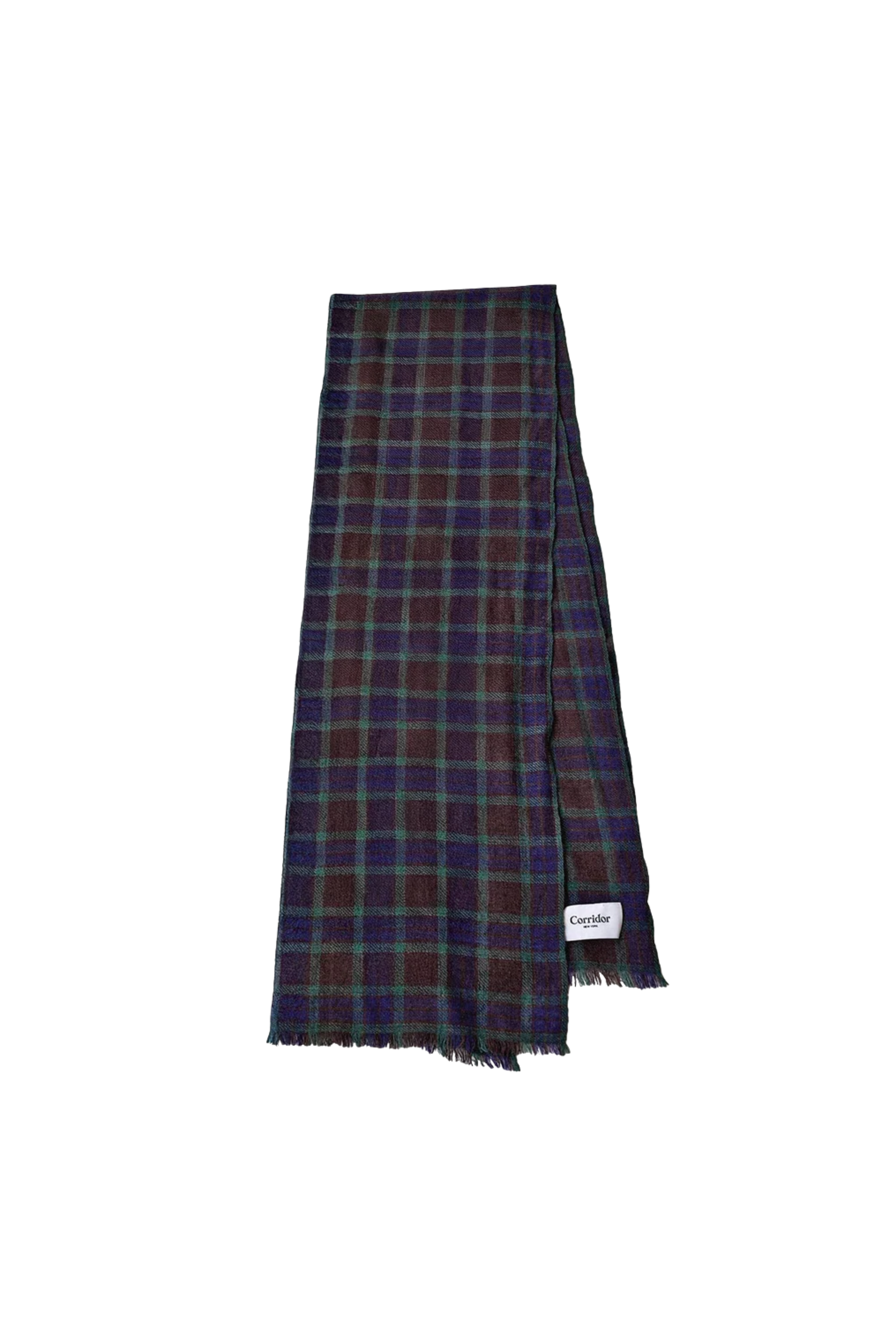 Plaid Cashmere Scarf
