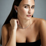 Tennis Necklace In White Gold