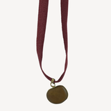 Toffee Bean Stone Necklace