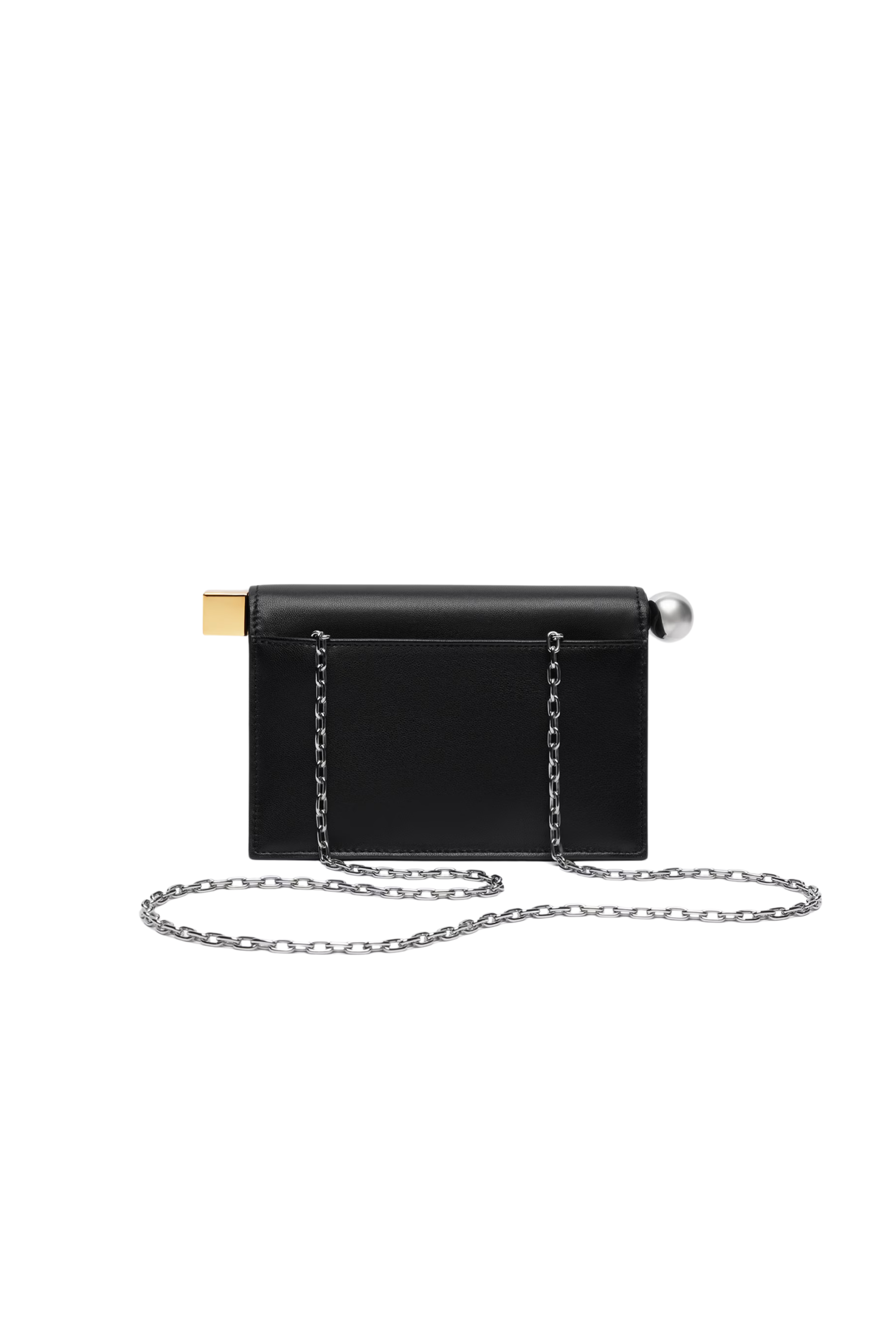 La Petite Pochette Rond Carré Leather Clutch