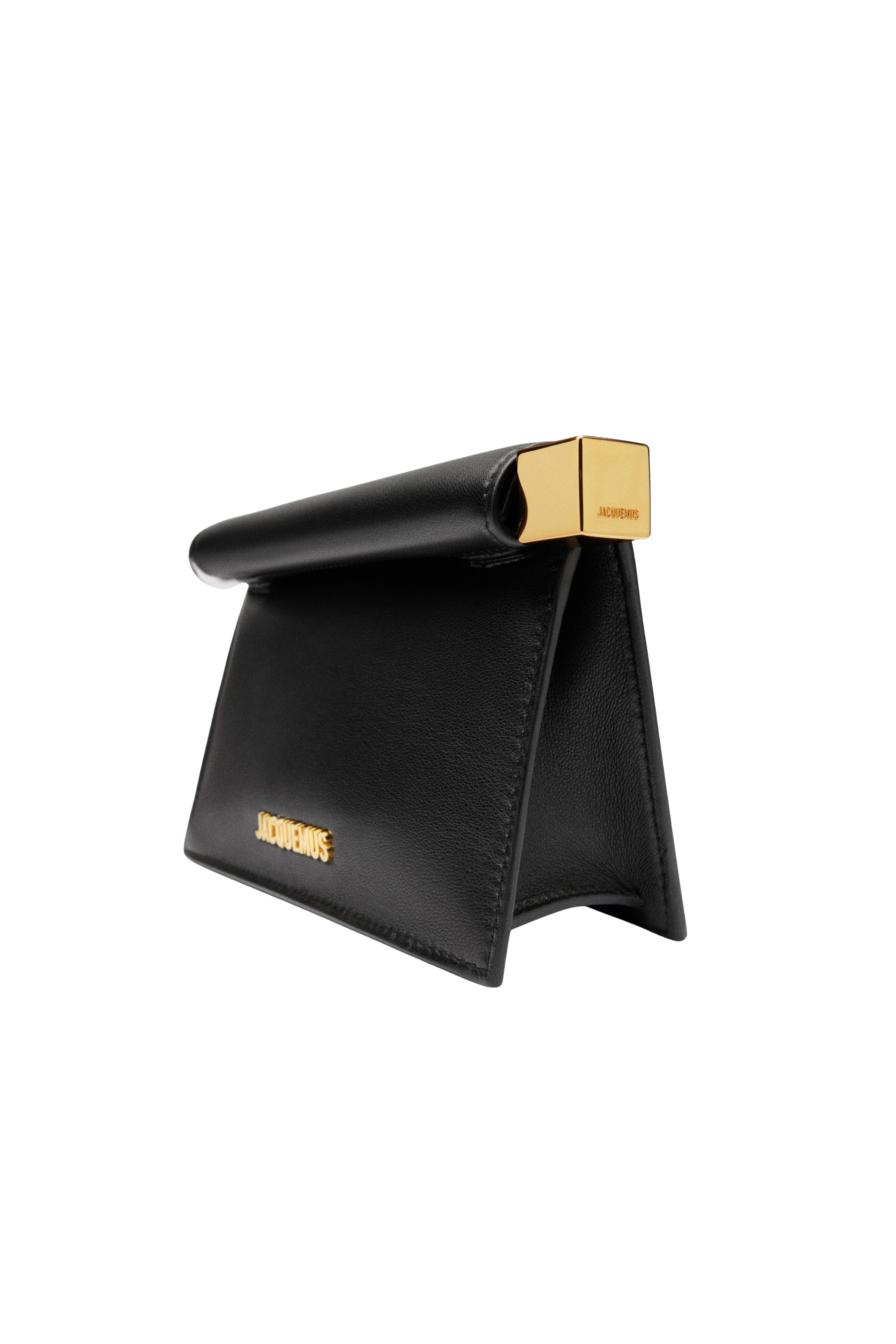 La Petite Pochette Rond Carré Leather Clutch