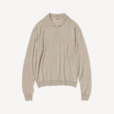 Cashmere Silk Knit L/S Polo