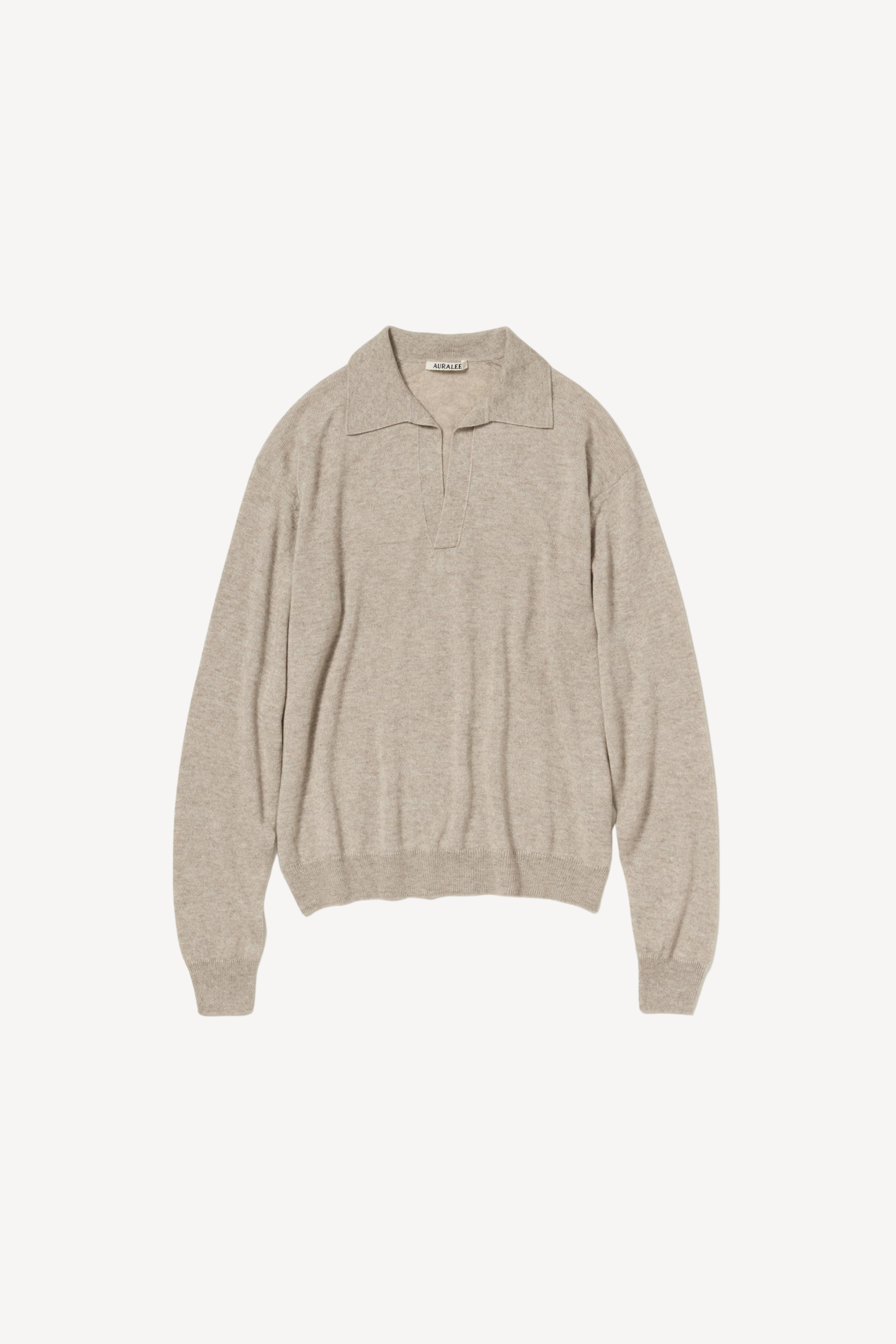Cashmere Silk Knit L/S Polo