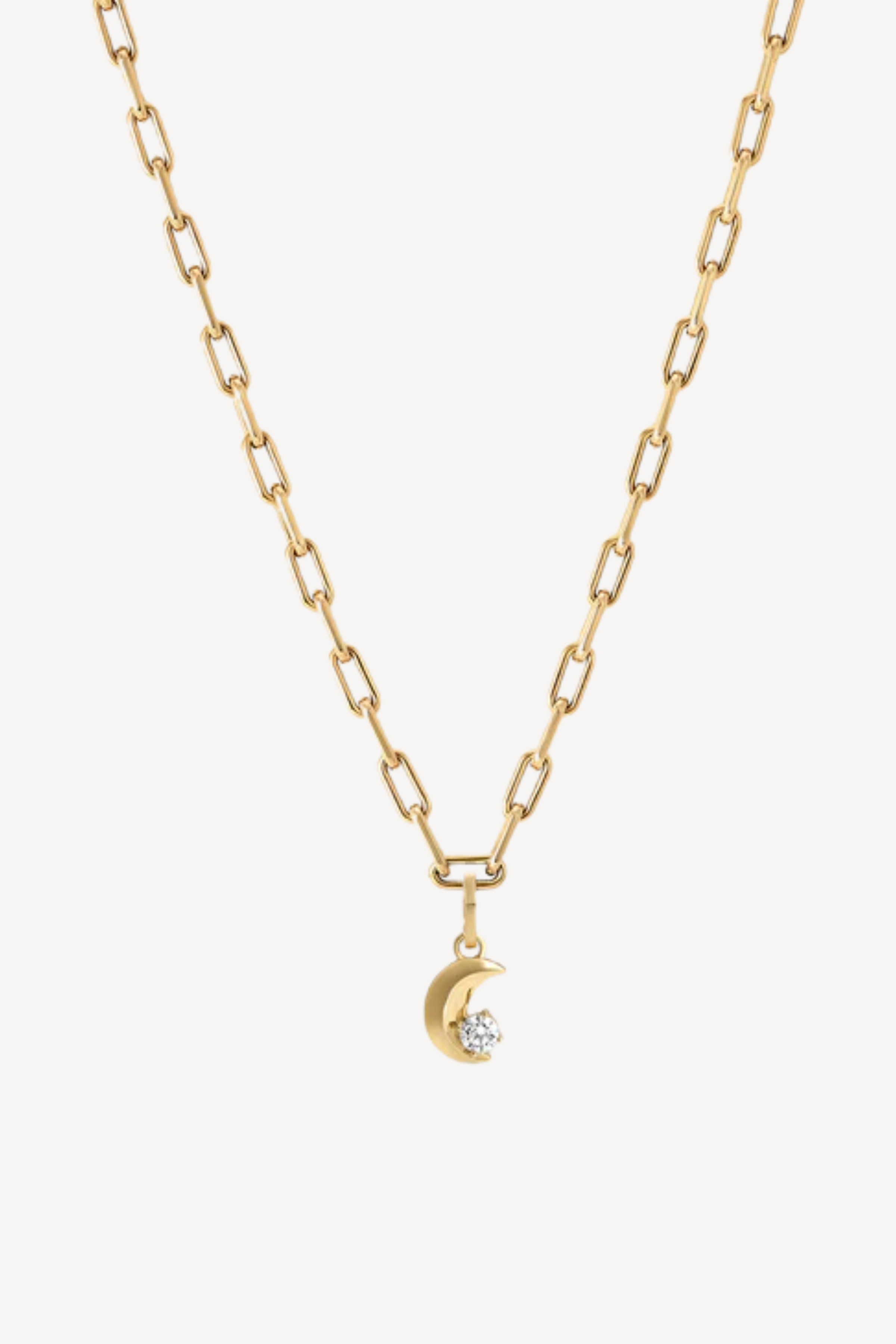 Lab Grown Diamond Moon Hinged Charm