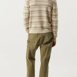 Linen Stripe Crew