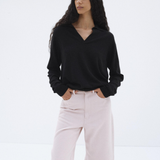Cashmere Silk Knit L/S Polo