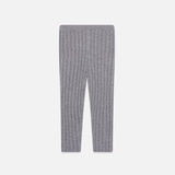 Rib Knit Womens Capri in Heather Grey