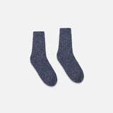 Cashmere Marl Trouser Socks in Storm
