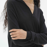 Cashmere Silk Knit L/S Polo