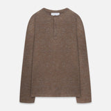 Lenny Knit Henley in Beach