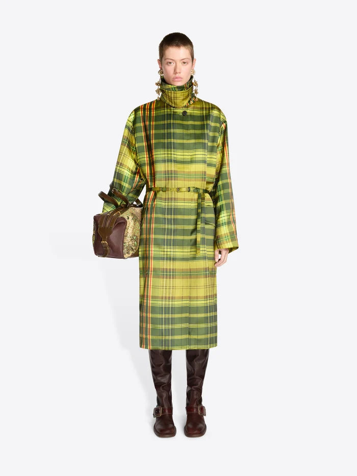 Rain Coat in Neon Yellow