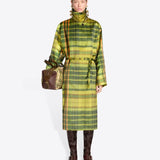 Rain Coat in Neon Yellow
