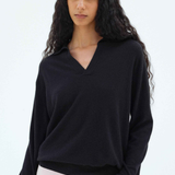 Cashmere Silk Knit L/S Polo
