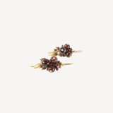 Garnet Bug Cluster Earrings