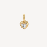 Groovy Lab Grown Diamond Heart Hinged Charm