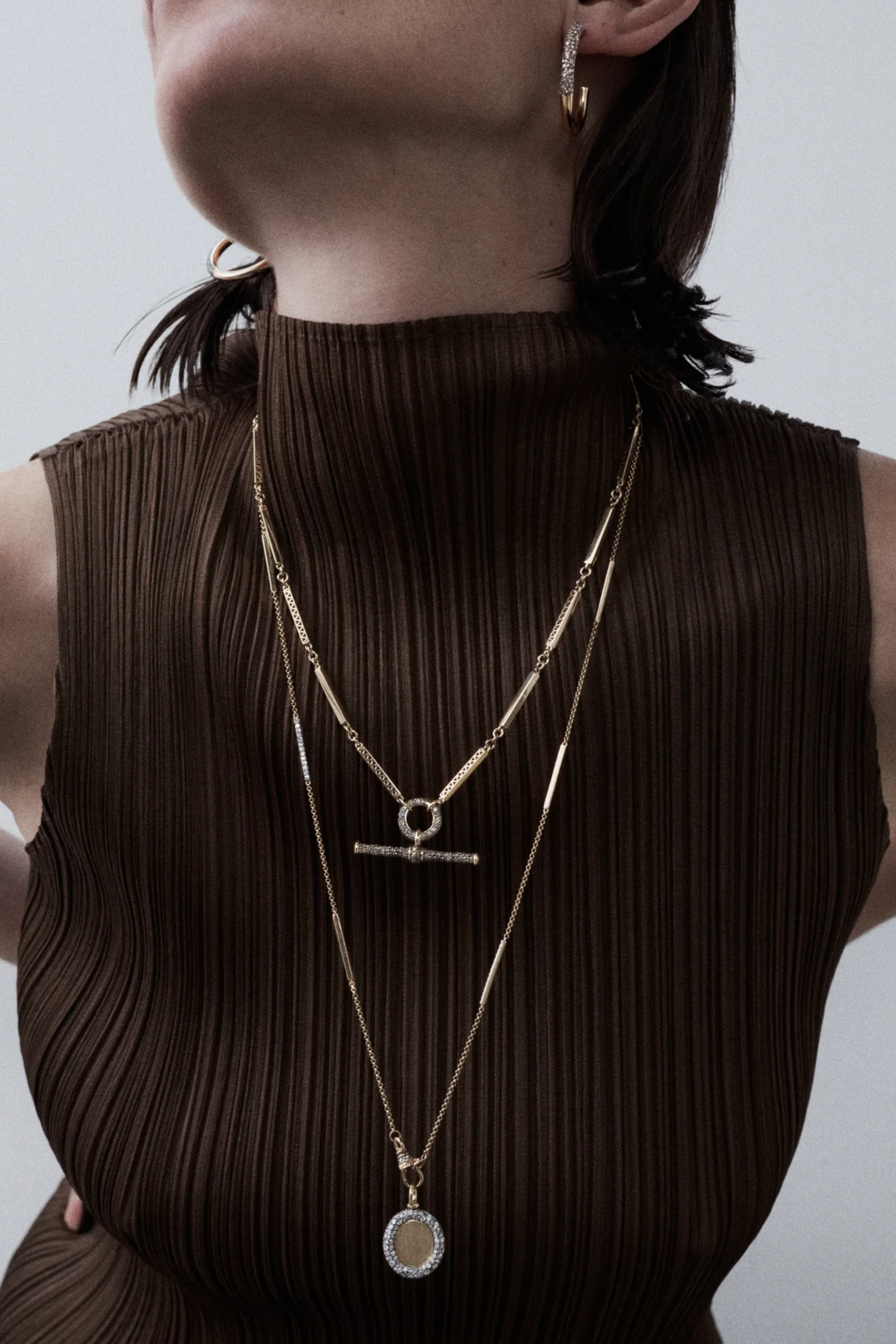 Diamond Cognac Watch Pendant