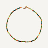 Lime Jade + Red Aventurine Necklace