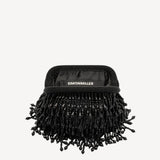Beaded Drop Clutch in Black