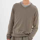 Cashmere Silk Knit V-Neck