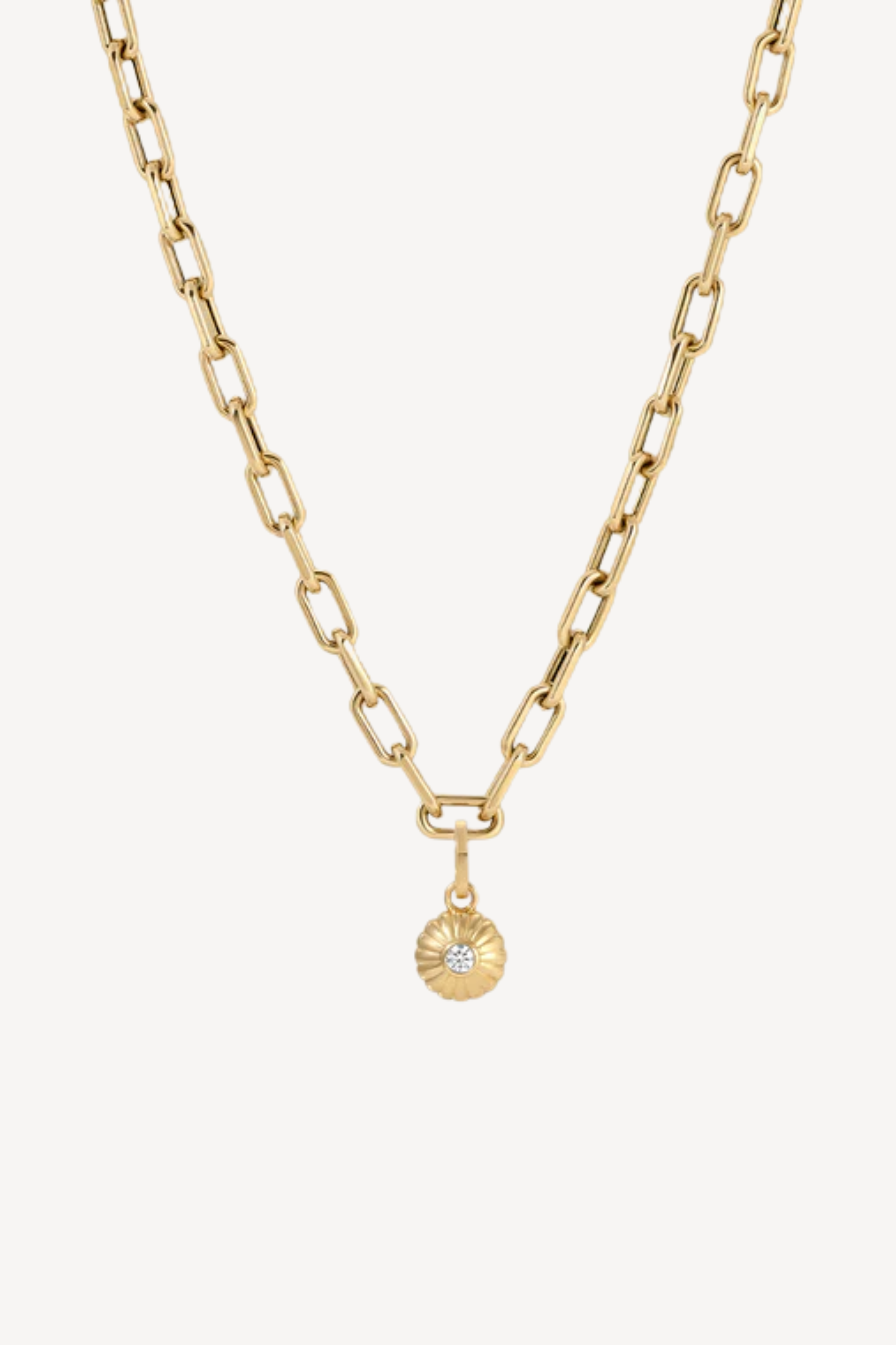 Groovy Lab Grown Diamond Flower Hinged Charm