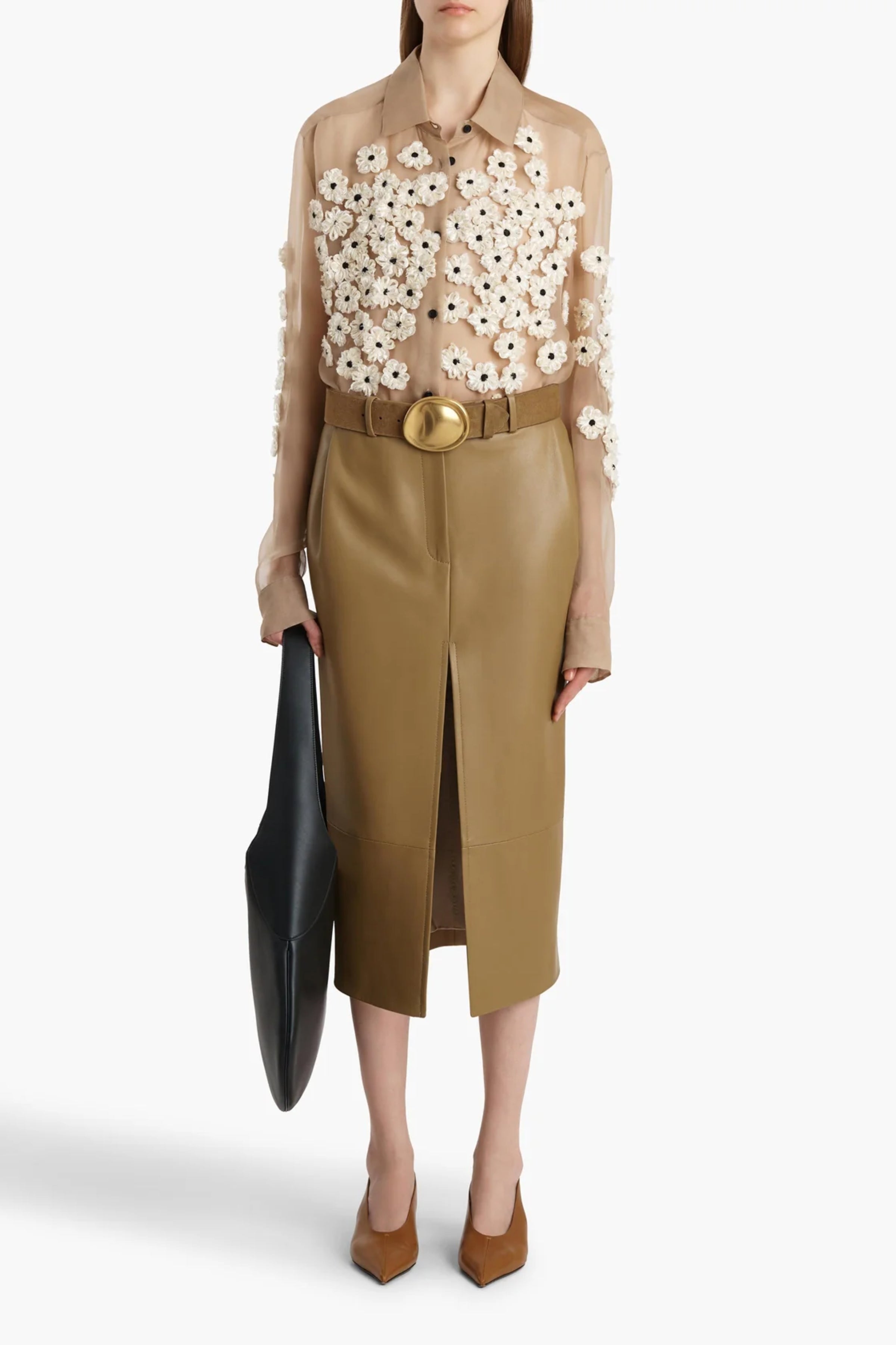 Argo Top With Floral Embroidery