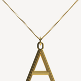 Gold Large Alphabet Necklace