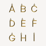 Gold Large Alphabet Necklace
