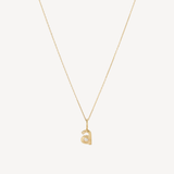 Groovy Diamond Initial Mini Charm