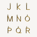 Gold Large Alphabet Necklace