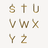 Gold Large Alphabet Necklace