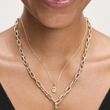 Groovy Diamond Initial Mini Charm