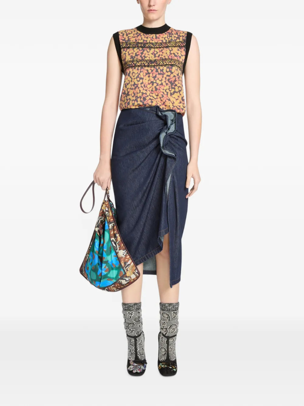 Sinas Den Skirt in Indigo
