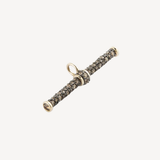 Cognac Diamond Pave T-Bar Pendant