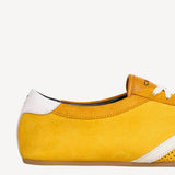 Low Lace up Sneaker in Sunflower/White