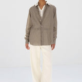 Airy Light Cotton Check Shirt