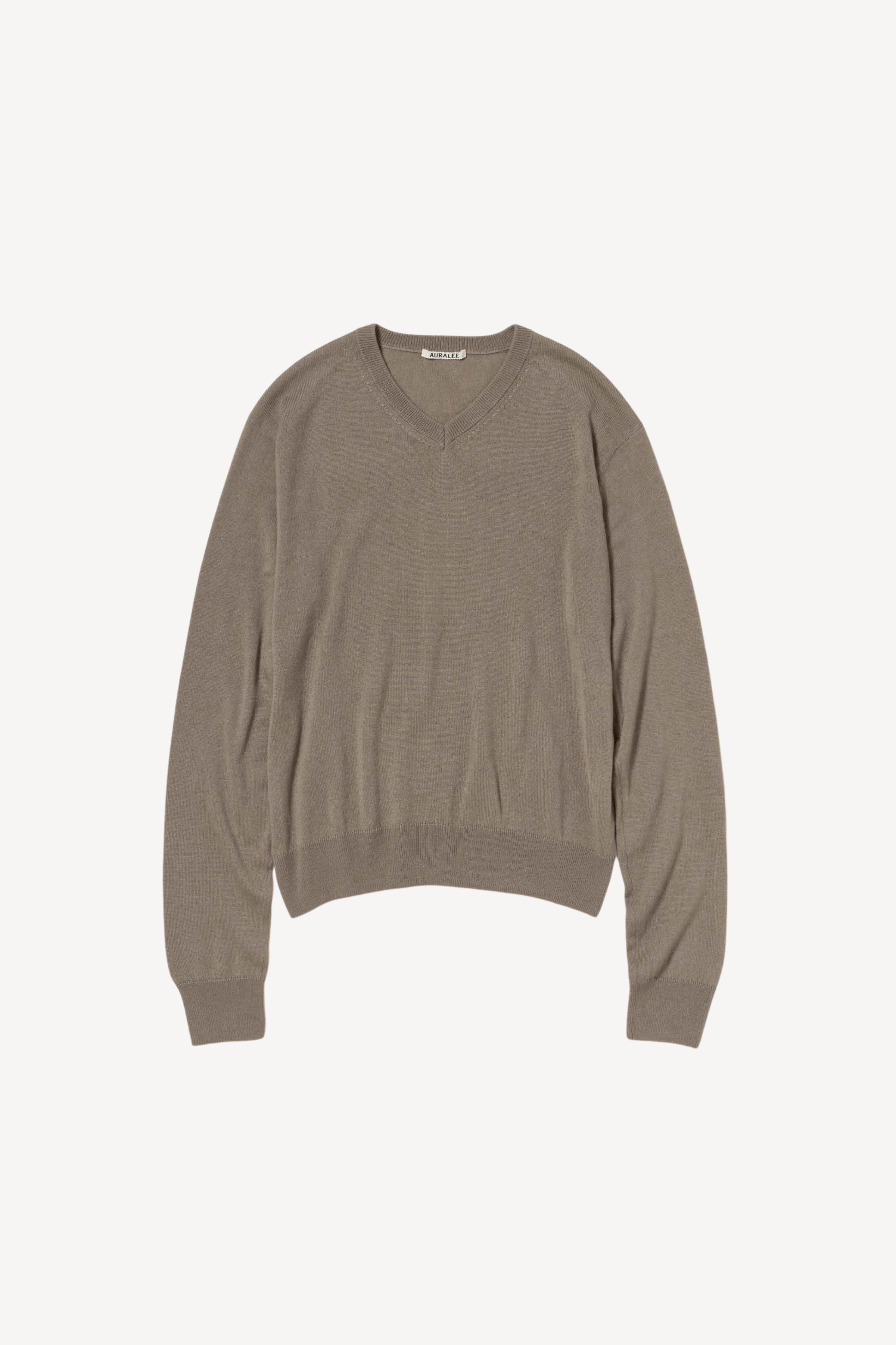 Cashmere Silk Knit V-Neck