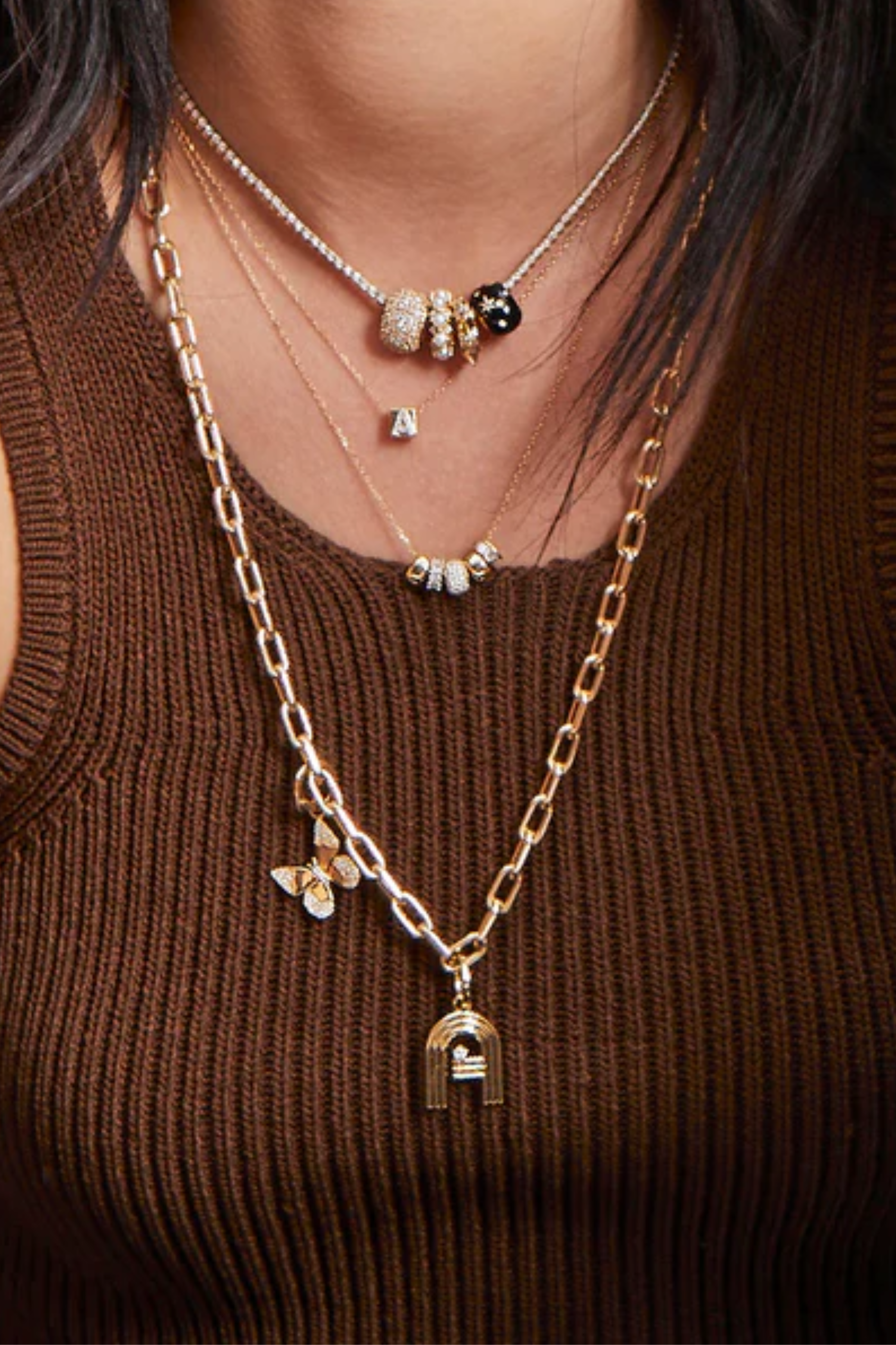 Pearl Diamond Big Bead