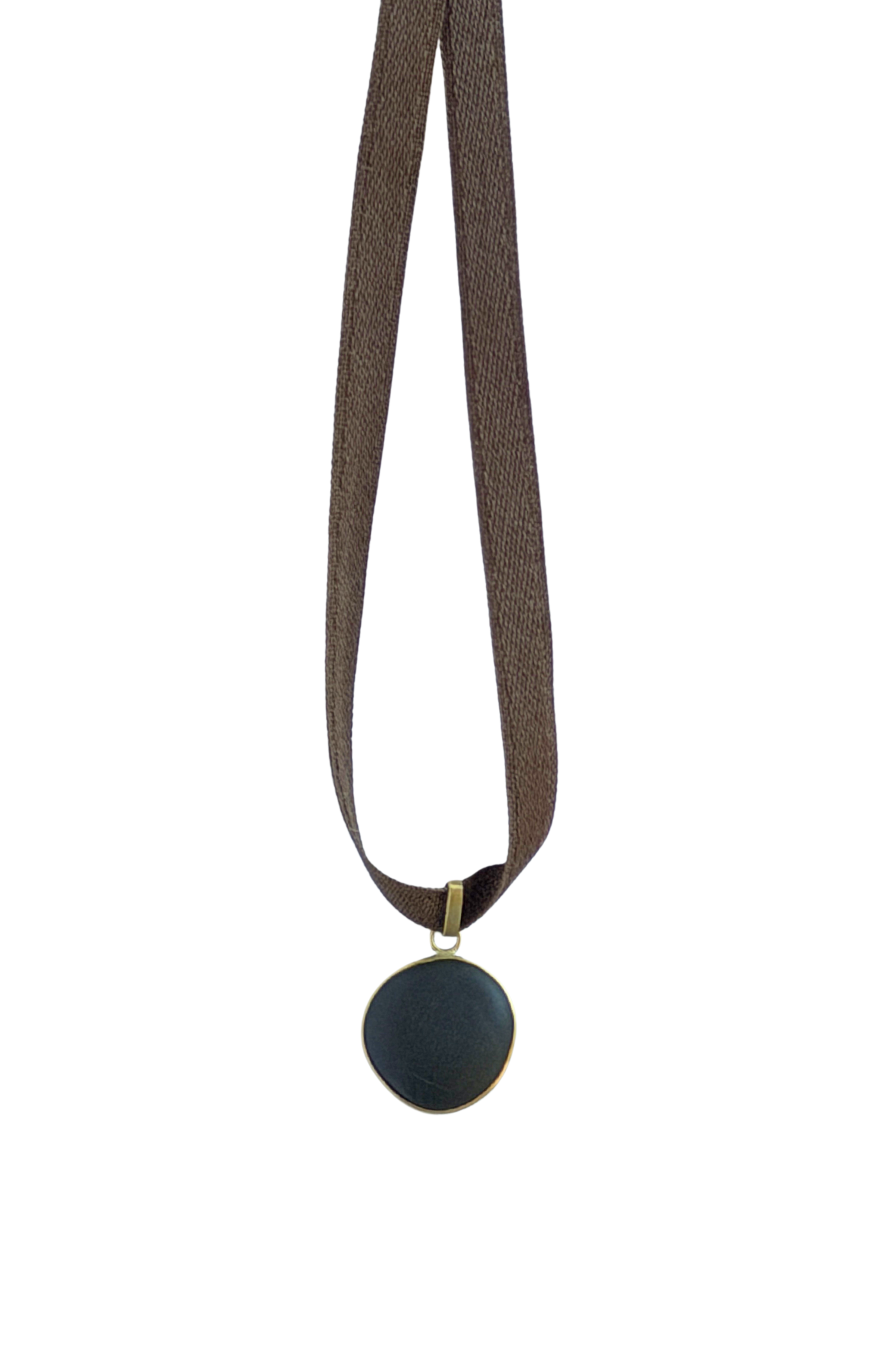 Black Moon Stone Pendant