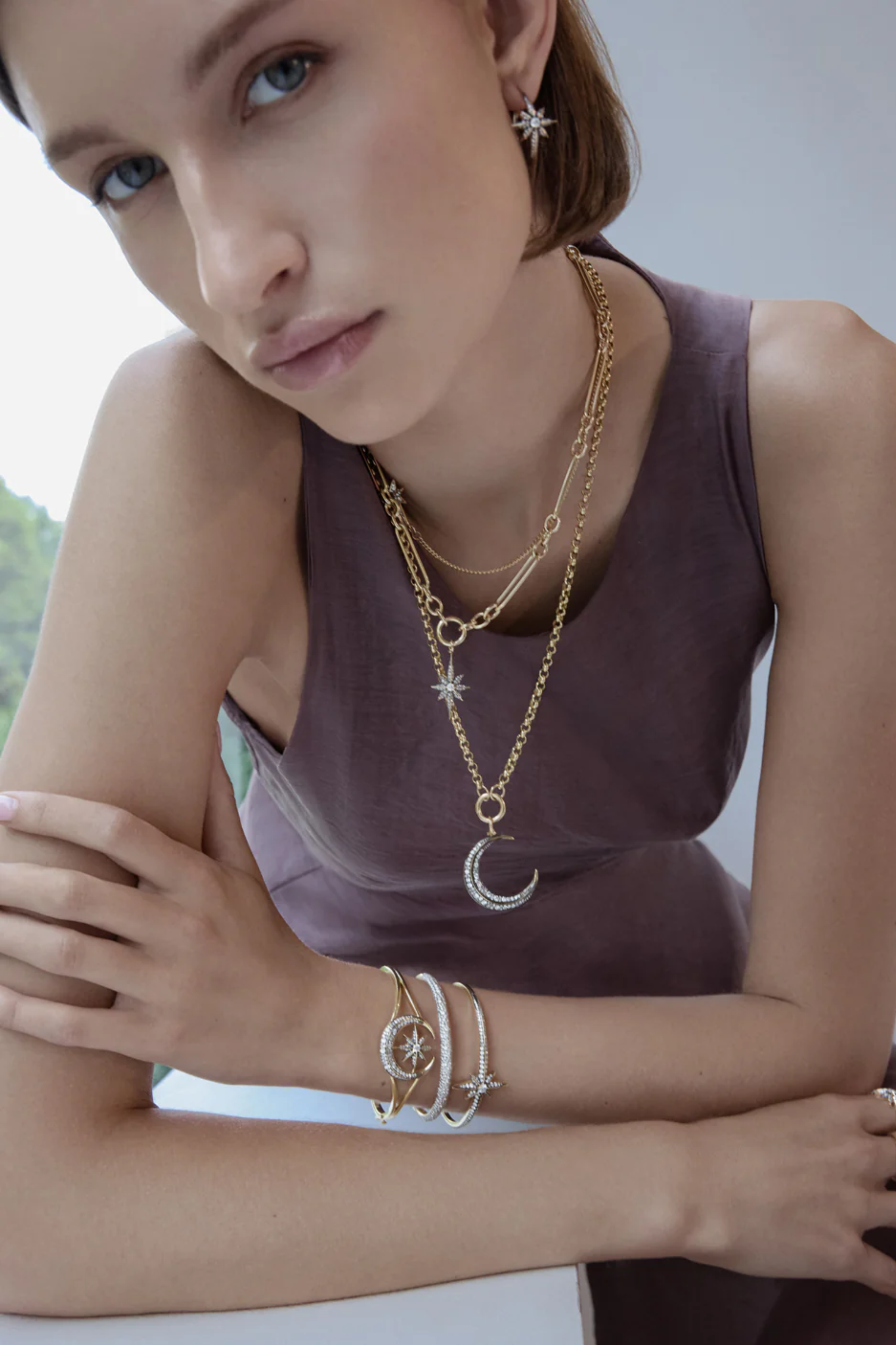 Victorian Star Diamond Pendant