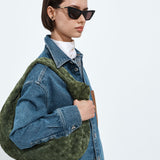 Jodie in Green Tweed