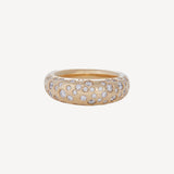 Spotted Diamond French Dome Ring