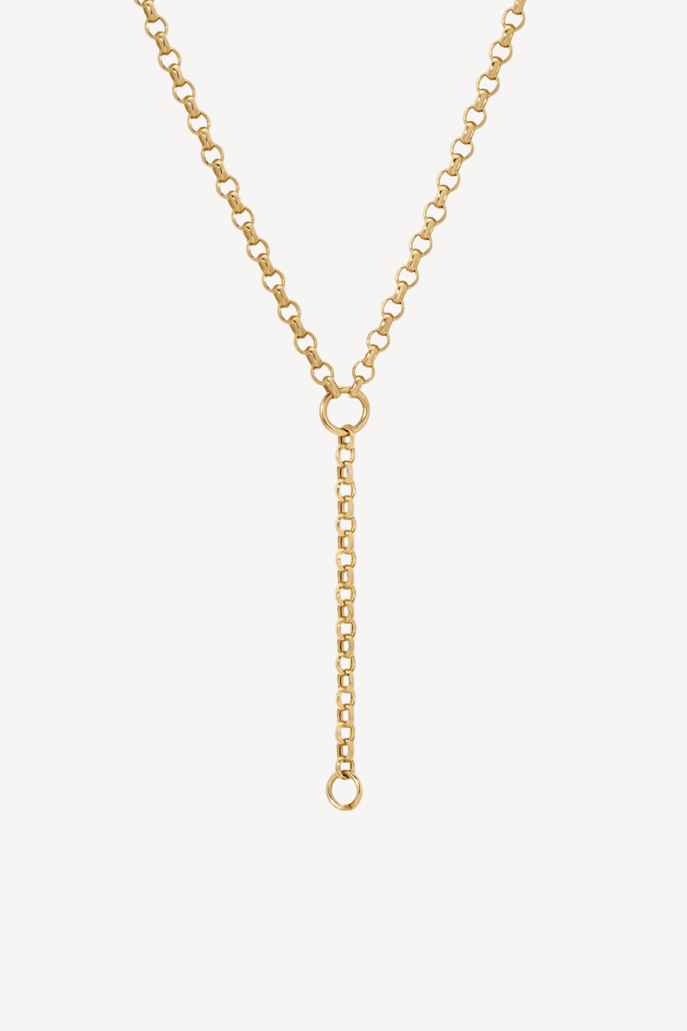 Rolo Chain Lariat Necklace - 16"