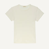 The Pointelle Baby Tee in Creme