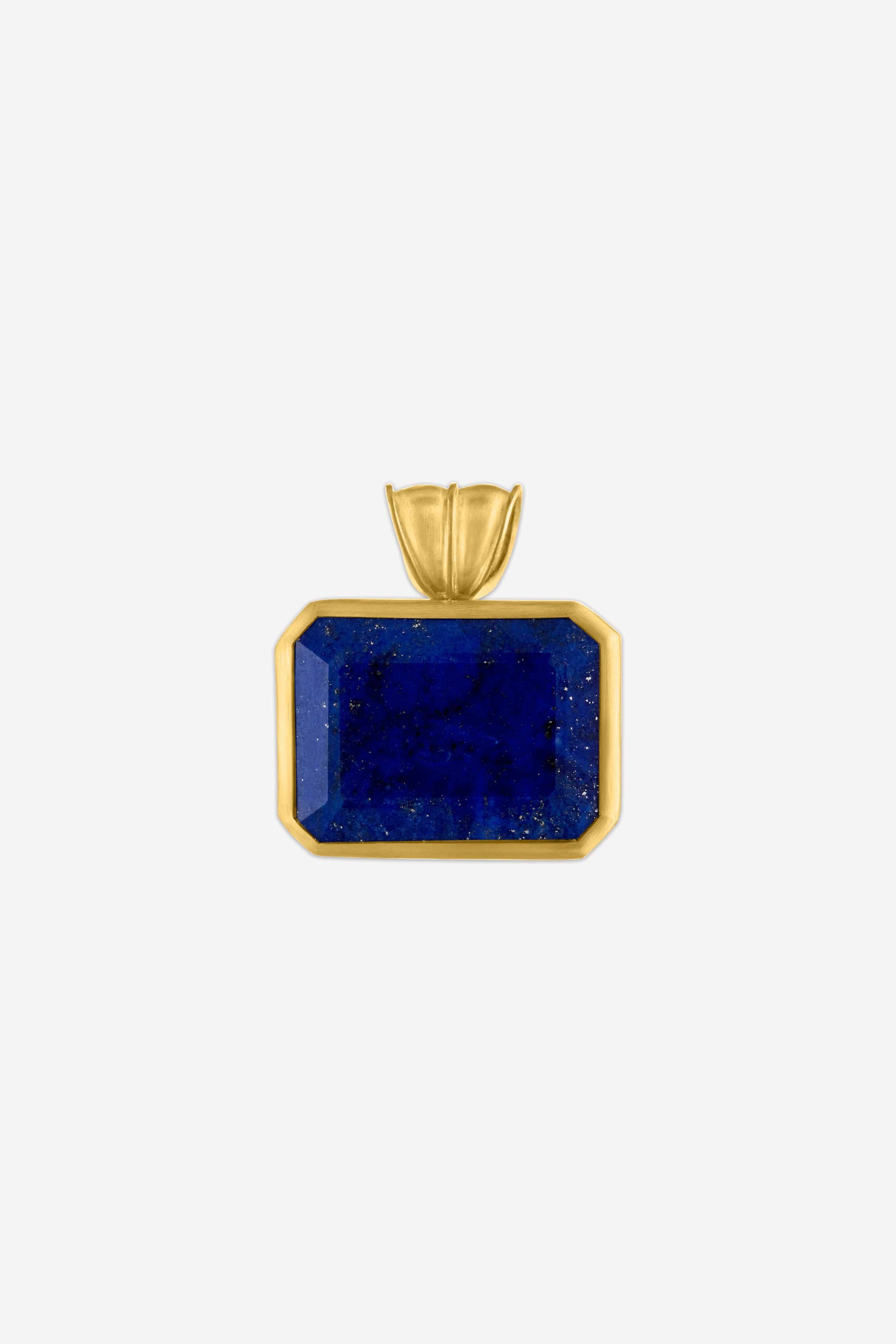 Large Lapis Block Pendant