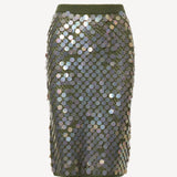 Matteo Pailette Midi Skirt