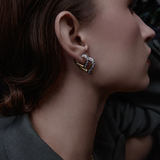 Modern Finish Baby Chubby Love Diamond Earrings